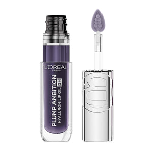 supplement productsL'Oreal Paris Plump Ambition pH Hyaluron Lip Oil, Color Shifting Lip Tint with 24HR Hydration, Volumizing Shine and Lasting Color, 090 pH Berry Noir - JerryCherryUSA