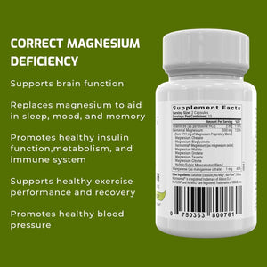 BiOptimizers Magnesium Breakthrough 4.0, (30 Capsules) & Stress Guardian, (90 Capsules) - Natural Sleep, Brain, and Stress Support Supplement Bundle