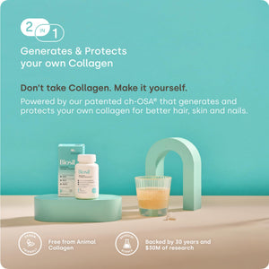 Biosil Collagen Booster Supplement - 120 Original Capsules - Patented ch-OSA Activator for Skin, Hair, Nails & Joints - Supports Natural Production - 60-Day Supply Biosil buy supplements Au