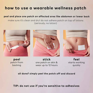 The Good Patch Cycle Period Pain Patch for Cramps, Natural Patch with Menthol, Black Cohosh, Plant Powered Wearable Wellness, Large Sized (8 Total Patches) The Good PatchBuy Supplements Australia