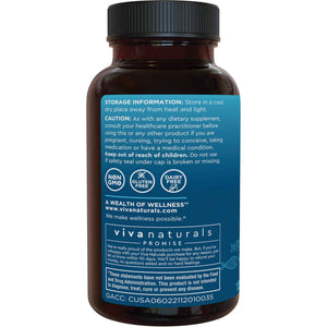 Viva Naturals Omega 3 Fish Oil Supplement for Women and Men - 2500 mg Triple Strength Fish Oil per Serving with Omega 3 Fatty Acids Including EPA, DHA DPA