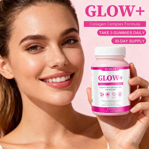 PBZPBZ Glow Collagen Gummies with Hyaluronic Acid & Resveratrol - Gentle Support for Skin, Hair & Nail Care - Non-GMO - 90 Count (1)