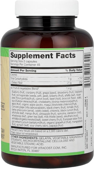 Vitacost Root2®, 42 Fruits & Vegetables, 90 Capsules Vitacost Brand buy supplements Au