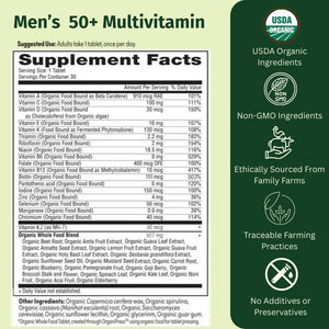 EarthFirst Organic Women's & Men's 50+ Once Daily Multi Bundle,19 Vitamins from Herbs & Superfoods, 30 Count EarthFirst Organic buy supplements Au