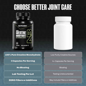 NutraBio Pure Micronized Creatine Monohydrate Capsules, Creatine Pills, Supports Bulk Muscle Energy, Recovery, and Strength - Keto Friendly, Kosher, Creatine Nutritional Supplement for Men and Women