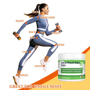 DUBOONAIO Max Energy Bee Venom Cream, Muscle Joint Soothing Cream, Pure Natural, for Back, Neck, Hands, Feet, Shoulder, Leg, Knee, Ankle Care
