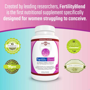 Daily Wellness Fertility Blend for Women - Fertility Supplements for Women, Conception Fertility Prenatal Vitamins, Trying to Conceive Progesterone Supplements, Cycle Support Conception Pills - 1 Pack