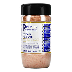 Premier Research Labs Pink Salt - Our Pink Sea Salt is a Hawaiian Red Alaea Sea Salt and Australian Salt Blend for Cooking, Baking with Minerals and Rich Taste - 12 oz