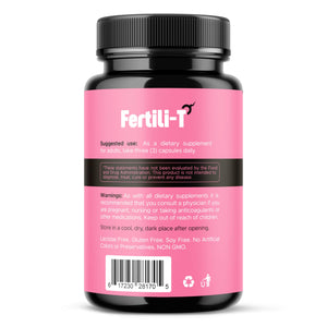 Fertili-t Female (90 Caps) Natural Fertility Support, Hormonal Balance & Prenatal Vitamins for Women, Conception Support, Natural Fertility Supplement with Aguaje & Red Maca (30-Day Supply) (1) AURA VITAMINS buy supplements Au