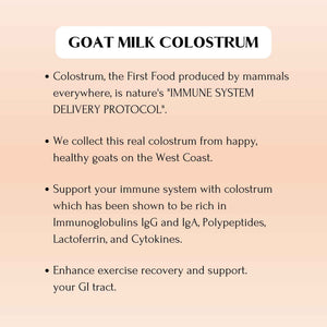 Mt. Capra Goat Colostrum | for Healthy Immune System, Gut, and Athletic Performance | Grass-Fed, High in Immunoglobulins | 30 Servings - 120 Capsules