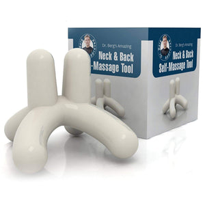 Dr. Bergβs Self-Massage Tool, Best for Back Pain Relief, Handheld Neck and Lower Back
