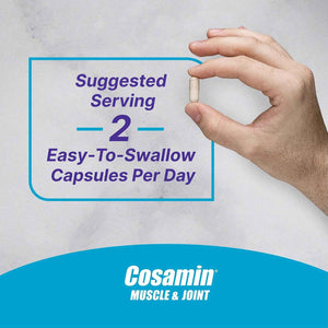 Nutramax Cosamin Muscle & Joint Health Supplement, 74 Capsules - Works to Decrease Cartilage Breakdown, Supports Joints, and Reduces Muscle Soreness to Accelerate Recovery After Exercise
