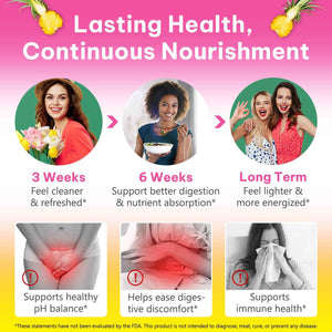 Beyxdu Probiotics for Women Gummies with Slippery Elm Feminine Balance Gummies for Women Vaginal Probiotics with Prebiotics & Lactobacillus Probiotic Blend Vaginal Odor & Vaginal Flora 120Gummy