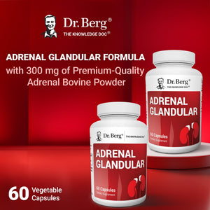 Dr. Berg Adrenal Glandular - Hormone Balance Formula That Supports Healthy Adrenal Function - Adrenal Support Supplement - 60 Capsules Dr. Berg NutritionalsBuy Supplements Australia