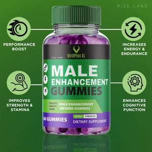 VirilPlex XL Male Performance Gummies, Premium Formula for Health and Wellbeing, VirilPlex XL for Men Gummys to Deliver Peak Performance Benefits, VirilPlexXL Gomitas (60 Gummies) rize labsBuy Supplements Australia