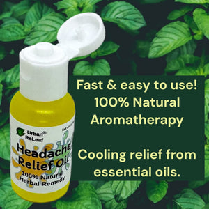 Urban ReLeaf Headache Relief Oil! 100% Natural Herbal Remedy, Sinus, Tension, Neck, Temples. Made in USA! Works Fast! Gentle Essential Oil Relief Urban ReLeafBuy Supplements Australia