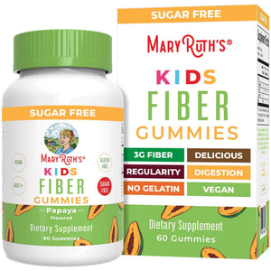 MARYRUTH'S Fiber Gummies for Kids - 2 Month Supply - Sugar Free - Soluble Fiber Supplement - Gut Health & Digestion Support
