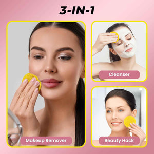 Turmeric Kojic Acid Cleansing Pads for Face Dark Spots - Hydrates & Plumps - With Vitamin C & E, Sensitive Skin Friendly (50 Pads)