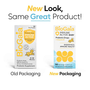 BioGaia Immune Active Baby Probiotic Drops + Vitamin D - for Babies & Toddlers 0-36 Months - Supports Digestive & Immune Health