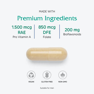 Vitanica Women's Symmetry, High Potency Daily Multivitamin, Vegan/Vegetarian, 180 Capsules Vitanica