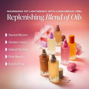 Saltair Body Oil - Luxurious Santal Bloom After Shower and Bath Oil for Women and Men. Botanical, Non-Greasy