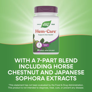 Nature's Way Premium Hem-Care, Unique Vein Health Blend*, 90 Capsules Nature's WayBuy Supplements Australia