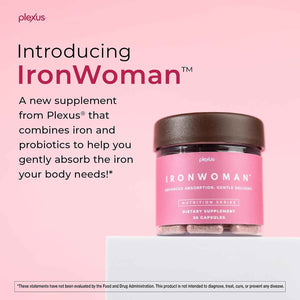 Plexus IronWoman - Women's iron supplement with precision probiotic - gentle delivery and easy absorption