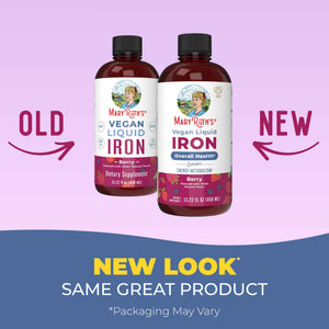 MaryRuth’s Liquid Iron - Iron Supplement for Women Men & Kids - Red Blood Cell Formation - Oxygen Support - Energy Metabolism - Ages 4 & Up - Sugar Free - Vegan - Non-GMO - Gluten Free - 15.22 Fl Oz