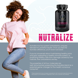Nucleogenex - Nutralize - The Key to Supporting a Healthy Aging Process and Immune System - Potent Blend for Powerful Cell Protection - Xanthohumol, CurcuPrime, C-60 Complex, PureQQ - 30 Capsules NucleOGenex buy supplements Au