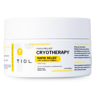 TIDL Cryotherapy Pain Relief Cream, 3 Oz, Targeted Neck Pain, Joint & Muscle Pain Relief with Organic, Plant-Based Menthol, Instant Cooling for Sport & Post Workout Full Body Recovery TIDLBuy Supplements Australia