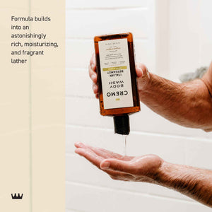 Cremo Body Wash for Men, Rich-Lathering Italian Bergamot, 16 Fl Oz