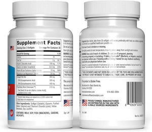 EyeScience Dry Eye Formula Omega-3 Dry Eye Supplement, 900mg - Eye Vitamins for Dry Eyes, Supports Eye Hydration, Tear Function & Daily Eye Comfort, EPA DHA Softgels for Adults
