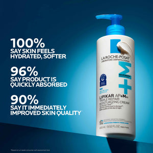 La Roche-Posay Lipikar AP+MAX Triple Repair Moisturizing Body Cream | Face & Body Lotion for Dry Skin with Shea Butter & Niacinamide | Gentle Moisturizer for Very Dry