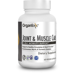 Organixx Joint & Muscle Care Organic Turmeric Supplement, 3-in-1 Frankincense, Turmeric and Myrrh Joint Health & Joint Support Supplement Body Care Capsules, Supports Swelling, Tension, 60 Capsules OrganixxBuy Supplements Australia