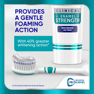 Sensodyne Pronamel Clinical Enamel Strengthening Toothpaste, Whitening Action, 3.4 oz (3 Pack)