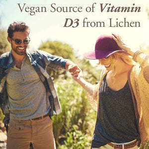 Garden of Life Organics Vegan Vitamin D3 Chewable - Raspberry Lemon, 2,000 IU (50mcg) Whole Food Vitamin D3 from Lichen