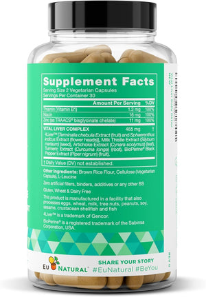 Conception for Him and Vital Liver Bundle - Male Fertility Booster & Prenatal Supplement + 9-in-1 Liver Support Eu Natural buy supplements Au