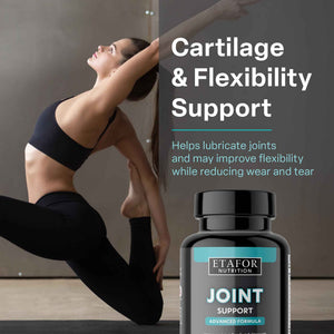 ETAFOR Joint Support Supplement - Joint Health Supplement with Glucosamine, Boswellia Serrata, Turmeric and Black Pepper Extract