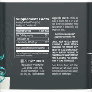 Creatine Monohydrate Powder Micronized PreWorkout Recovery Supplement - Support Muscle Building Strength Training Cognition - Vegan & Keto Friendly Easily Mixes