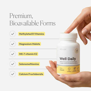 Wellex Well Daily - Modern Multivitamin - Bioavailable Nutrients for Immune, Cellular & Bone Health Support