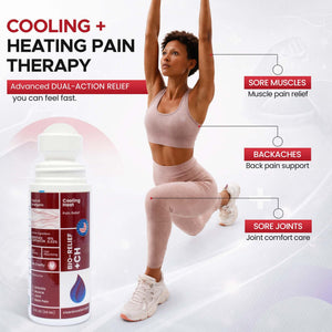 BIO-RELIEF +CH Pain Relief Roll On w 10% Methanol | Highly Effective, Cool & Topical Pain Relief Extra Strength for Arthritis,Muscle,Joint & Back | Easy Roll On Maximum Strength, Made in USA Scientific Solutions GlobalBuy Supplements Australia