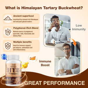 Nokuba Polyphenols Supplement for Immune Support | Himalayan Tartary Buckwheat Sourced | Polyphenol Superfood with Quercetin, Curcumin | Immune Booster, Antioxidant, Anti-inflammatory - 120 Capsules Nokuba buy supplements Au