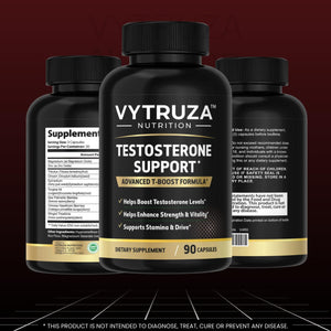 VYTRUZA Nutrition Advanced T-Boost Formula Test Support Capsules, Premium Ingredients, Energy, Strength Support Supplement for Men, 90 Capsules VYTRUZA buy supplements Au