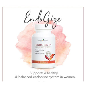 Young Living - EndoGize 60 Capsules | Hormonal Health & Endocrine System Support with Essential Oils | Daily Herbal Supplement for Women's Wellness & Balancing Formula Young Living buy supplements Au
