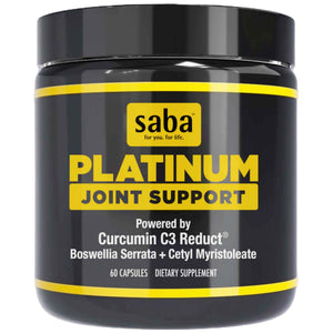 Saba Platinum Joint Support – High Absorption Curcumin C3 Reduct & Boswellia – Fast Acting Turmeric Supplement for Joint Pain Relief, Mobility & Healthy Inflammation Response – 60 Vegan Capsules SabaBuy Supplements Australia