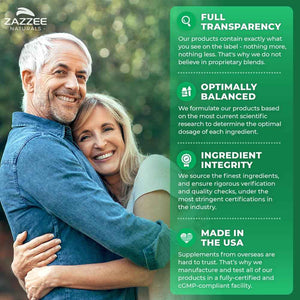 Zazzee Organic Lemon Balm 10:1 Extract, 180 Vegan Capsules, 6 Month Supply, Melissa Officinalis, Calm, Mood, Stress & Relaxation Support, Herbal Supplement, All-Natural, Non-GMO, Made in the USA