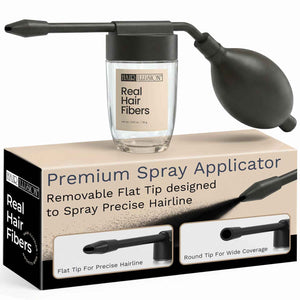 Hair Illusion Spray Applicator Removable Flat Tip designed to Spray Precise Hairline or Remove Tip For Round Sprayer And Wide Coverage (does not include hair fibers)
