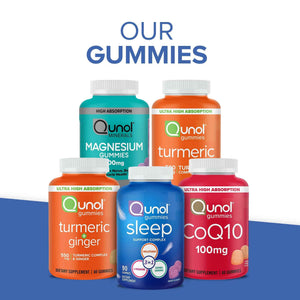 Qunol Turmeric and Ginger Gummies - Joint Support Supplement with Ultra High Absorption, 90 Count Vegan and Gluten Free Gummies