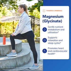 Pure Encapsulations Magnesium (Glycinate) - Supplement to Support Stress Relief, Sleep, Heart Health, Nerves, Muscles, and Metabolism* - with Magnesium Glycinate - 180 Capsules Pure Encapsulations buy supplements Au
