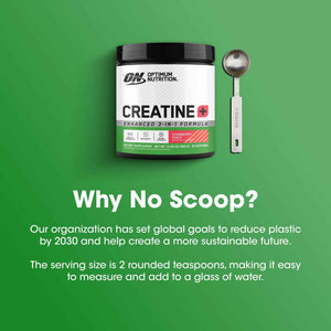 Optimum Nutrition Creatine Monohydrate Plus Powder, Strawberry Peach Flavored Creatine Performance Blend, with Electrolytes for Hydration, Added Vitamins
